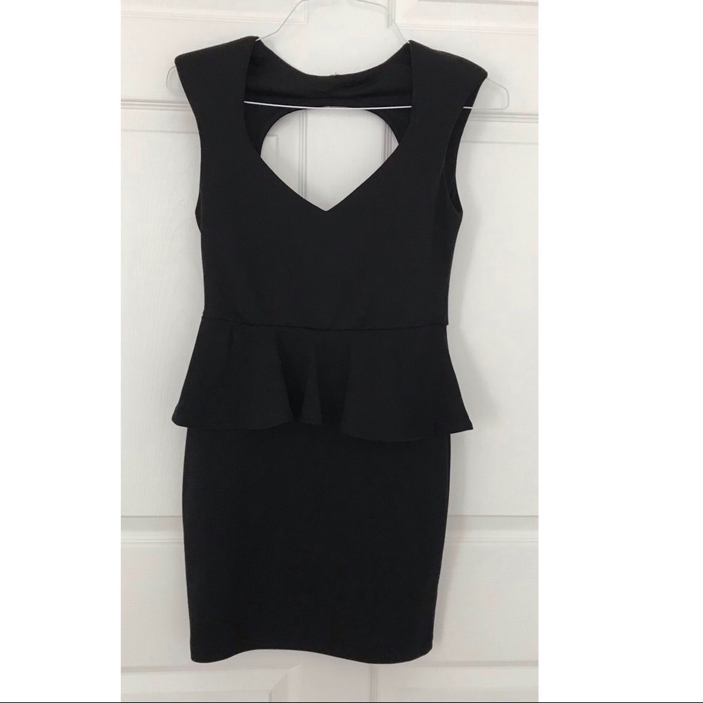 ✨️3 for $35. Poof Couture Black Bodycon Dress Open Back